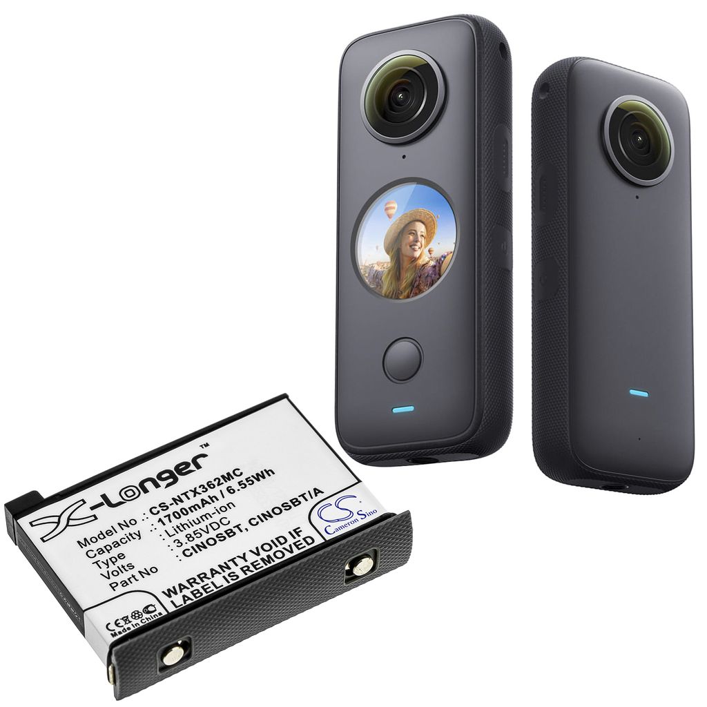 Insta360 One X2, 3.85V, 1700 mAh