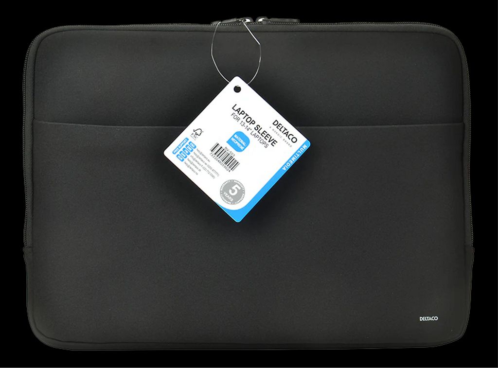 Deltaco neopren laptop-veske 13-14" - svart