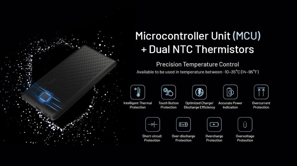 Nitecore NB Plus -varavirtalähde 10000mAh, 3A - ladattava USB-C- ja USB-A-liitännällä