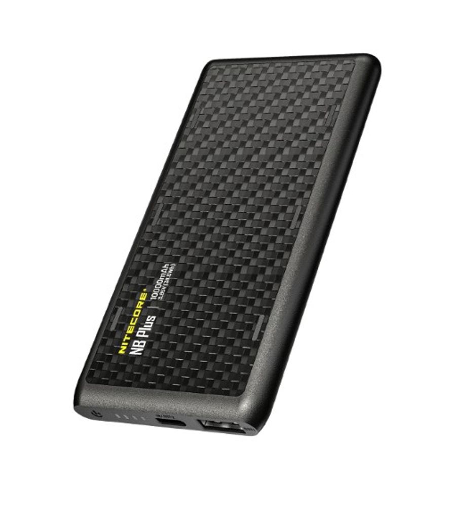 Nitecore NB Plus -varavirtalähde 10000mAh, 3A - ladattava USB-C- ja USB-A-liitännällä