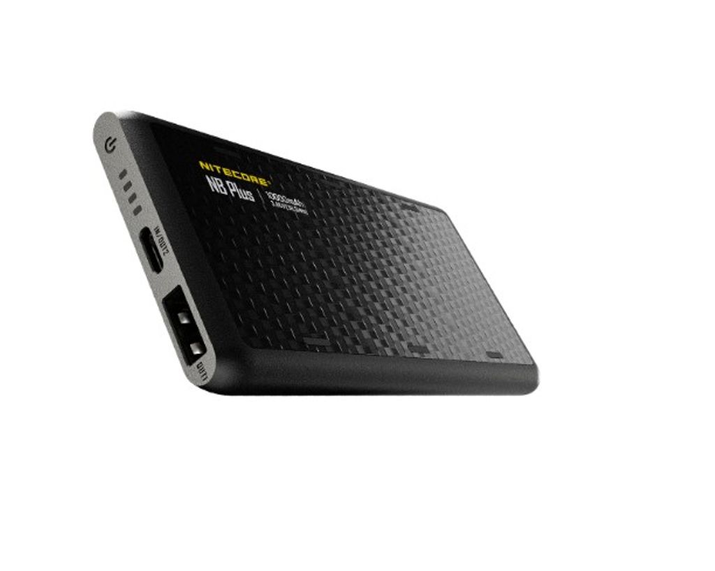 Nitecore NB Plus -varavirtalähde 10000mAh, 3A - ladattava USB-C- ja USB-A-liitännällä