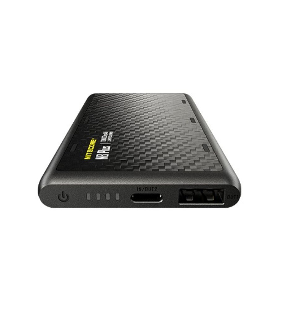 Nitecore NB Plus -varavirtalähde 10000mAh, 3A - ladattava USB-C- ja USB-A-liitännällä