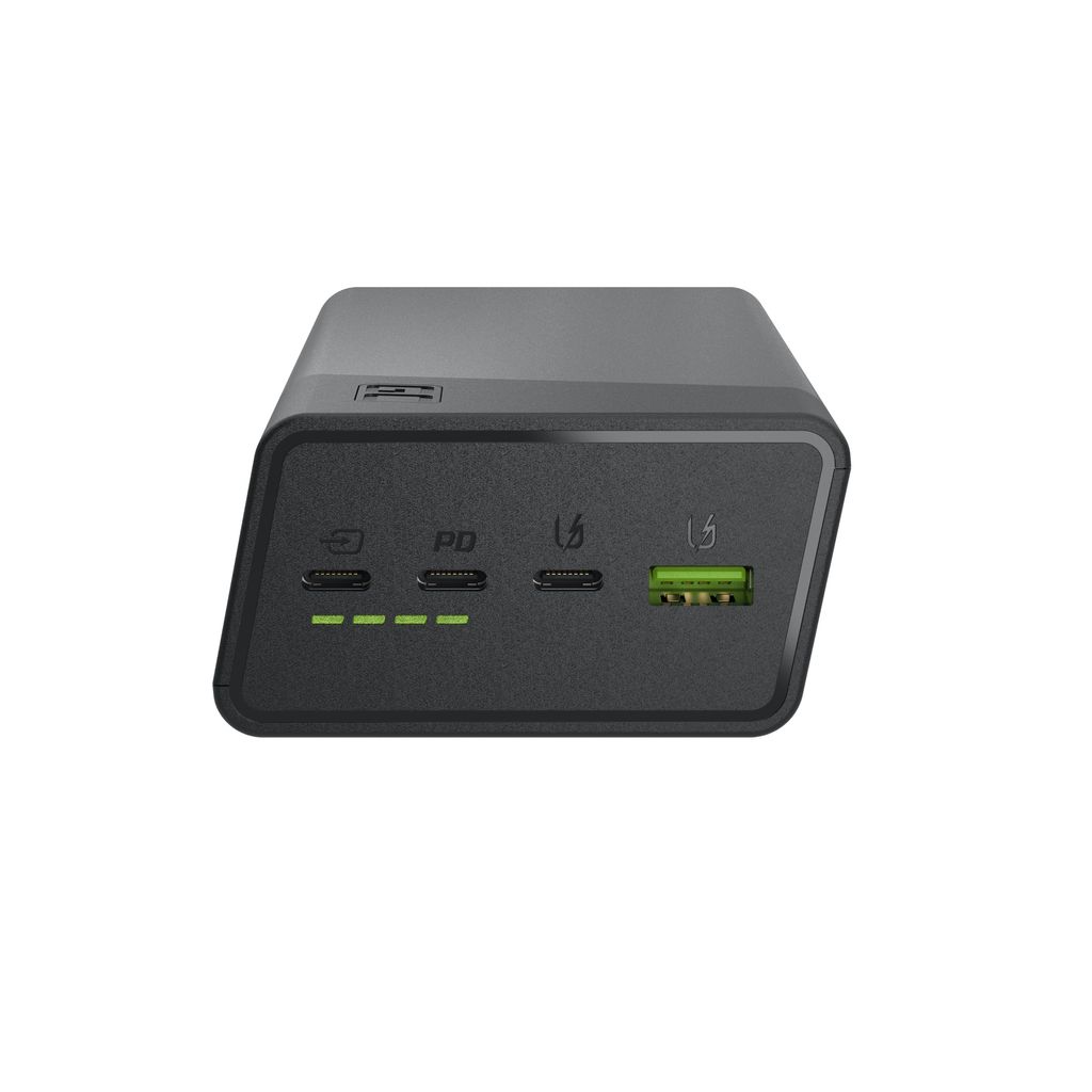 Greencell PowerPlay 30 Varavirtalähde 30000mAh, 22.5W, 3x USB-C / 1x USB-A - Musta