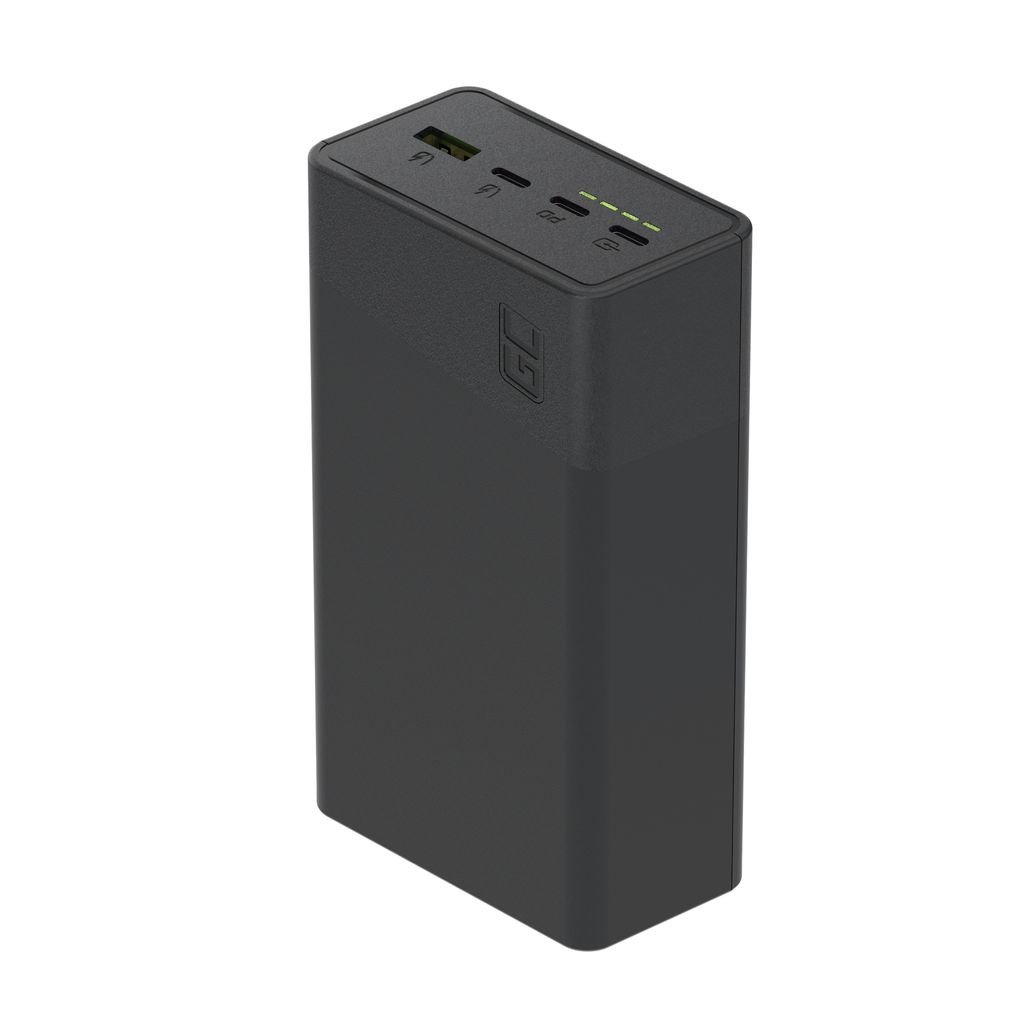 Greencell PowerPlay 30 Varavirtalähde 30000mAh, 22.5W, 3x USB-C / 1x USB-A - Musta