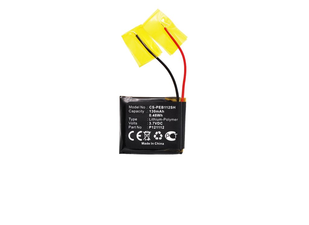 P121112 for Pebble, 3.7V, 130 mAh