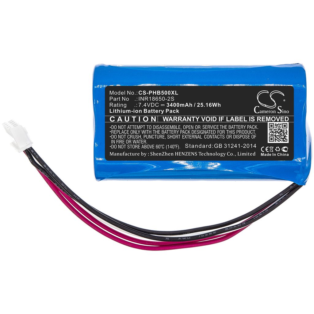 Philips SB500M, 7.4V, 3400 mAh