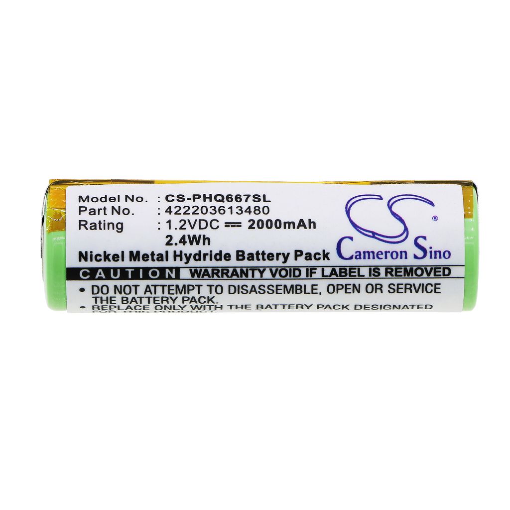 Remington MS-280, 1.2V, 2000 mAh
