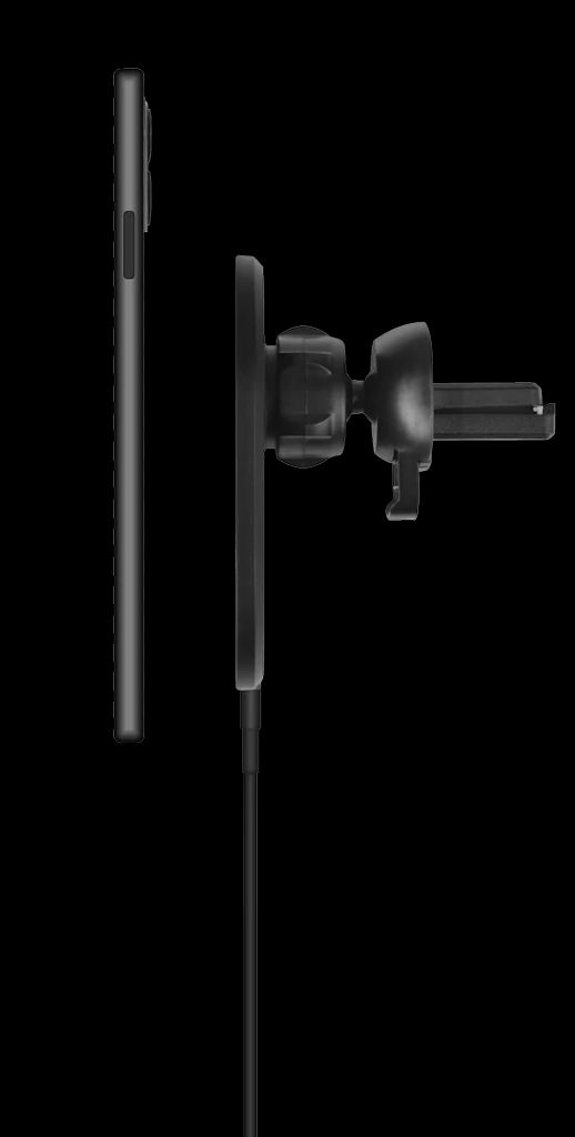 Wireless car charger, magnet – Svart