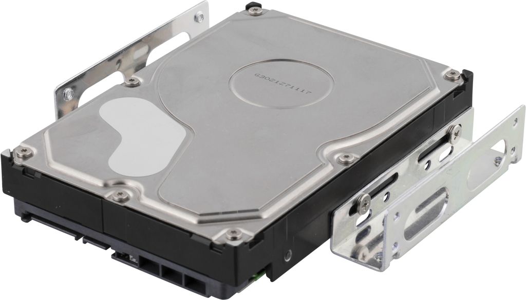Deltaco monteringsbraketter for 3,5" harddisk i 5,25" plass