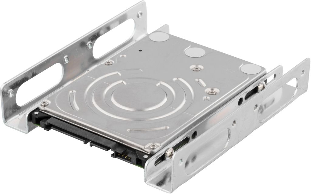 Deltaco monteringsbraketter for 2,5-tommers harddisk i 3,5-tommers spor
