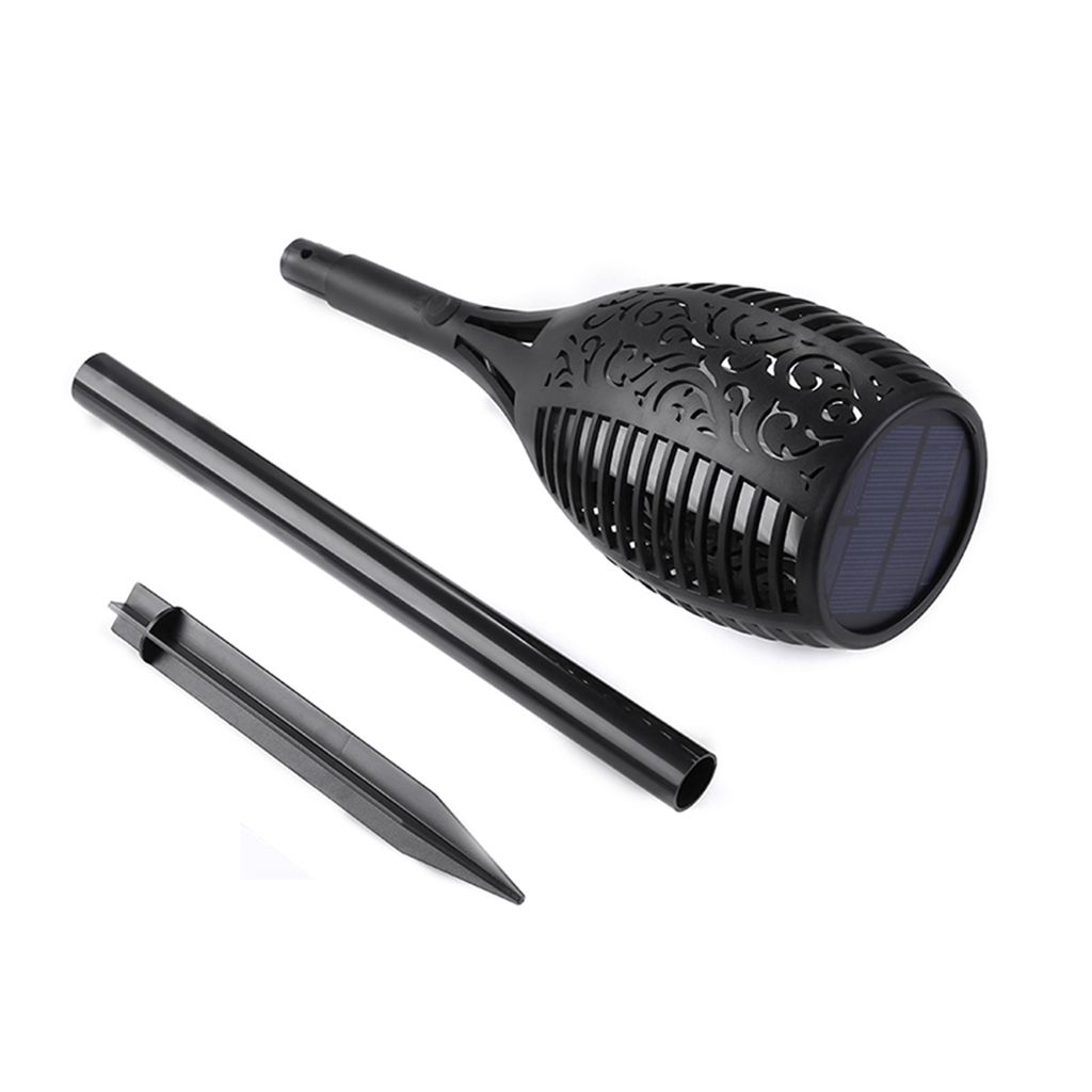 Forever Light Solar flame light 96LED utomhusbelysning – svart