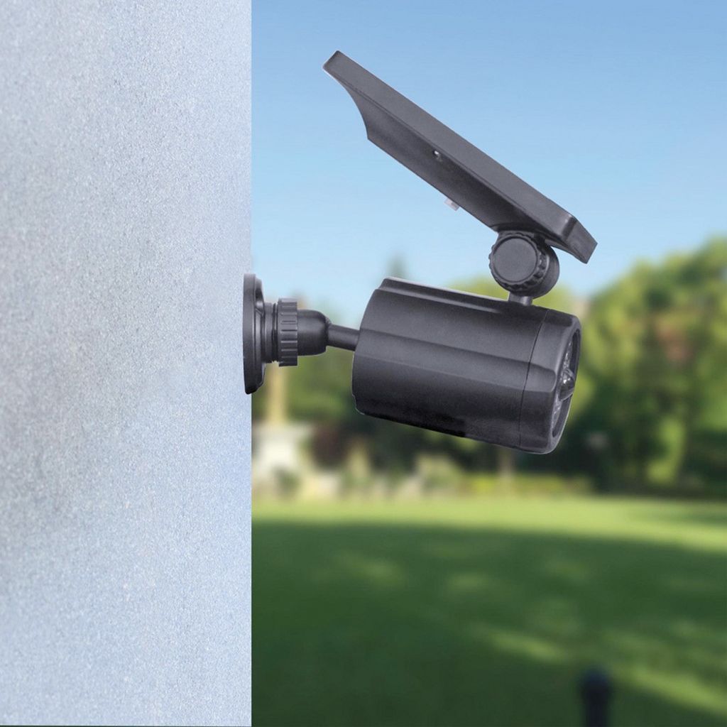 Forever Light Sunari solcells LED-lampa med rörelsesensor och dummy kamera