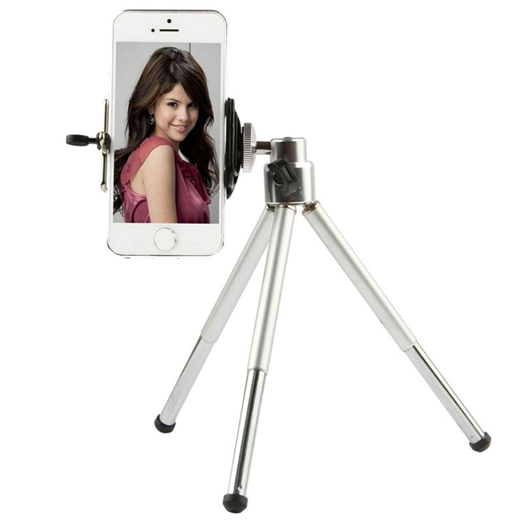 Roterande stativ till mobiltelefonfotografering, 210cm – Silver