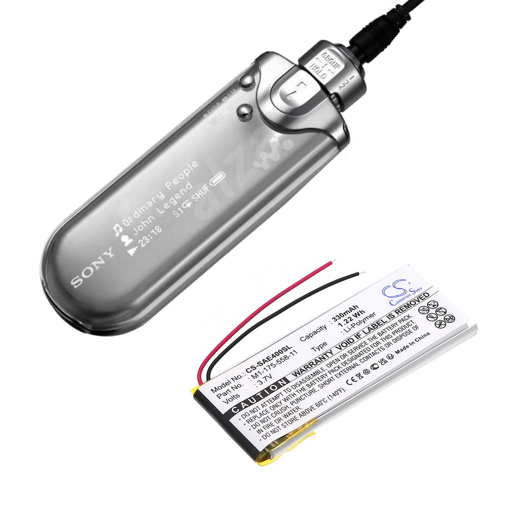 Sony NW-E407, 3.7V, 330 mAh