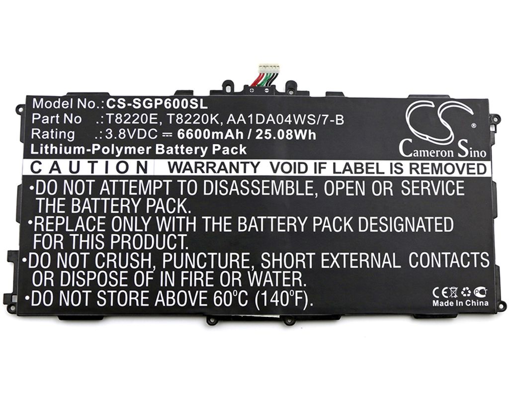 GH43-03998A för Samsung, 3.8V, 6600 mAh