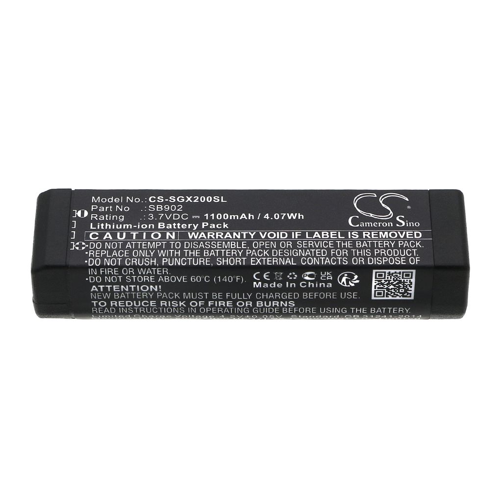 SB902A laitteelle Shure, 3,7V, 1100mAh