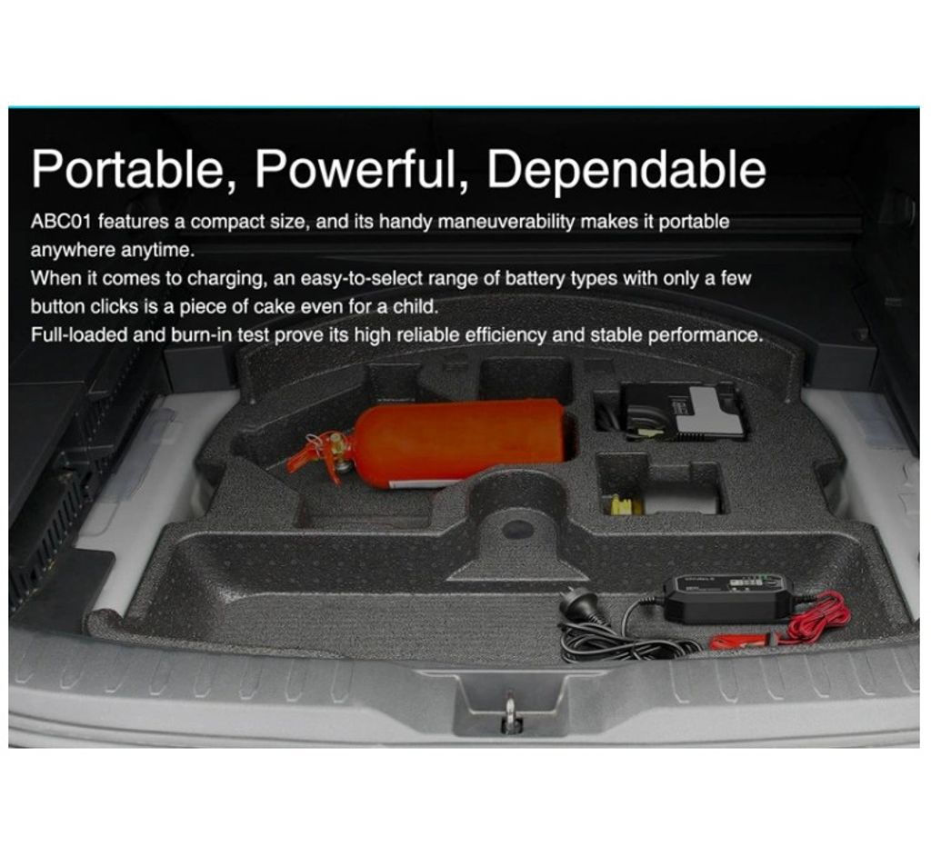 Xparkle ABC01 12 V:n akkulaturi, automaattinen - 230 VAC