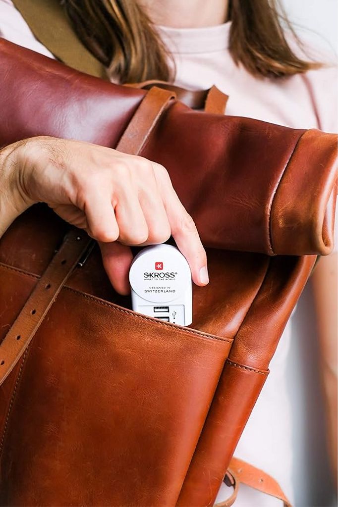 Skross Laddare, 2xUSB-A 12W, 2.4A - Vit