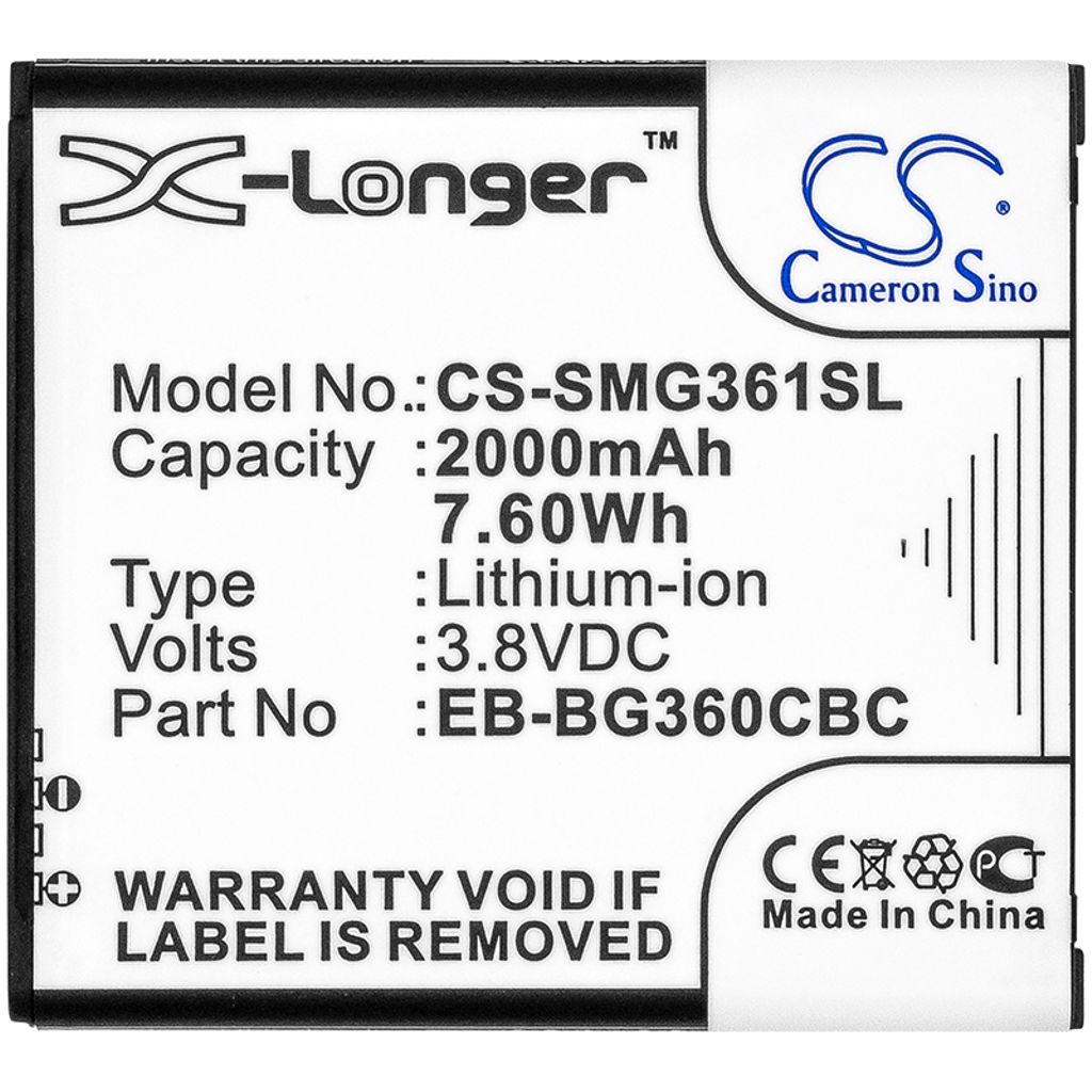 Samsung Galaxy Core Prime / J2 etc erstatningsbatteri