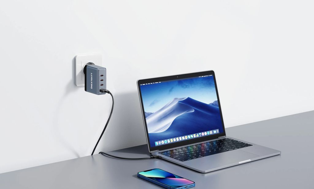 Hurtiglader 100W + USB-C-kabel for MacBook Pro og Air Magsafe 3 T-type