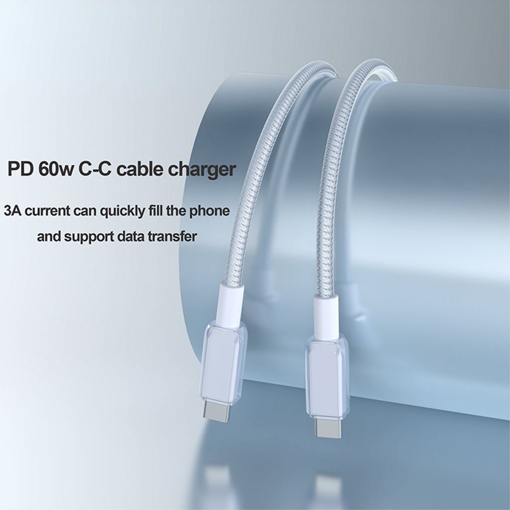 20W USB-C Snabbladdare till Samsung med 60W kabel - Blå 