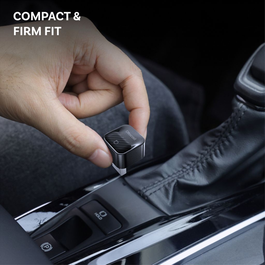 Ottocast 2-i-1 Mini Pico – Trådløs CarPlay og Android Auto-adapter – Svart