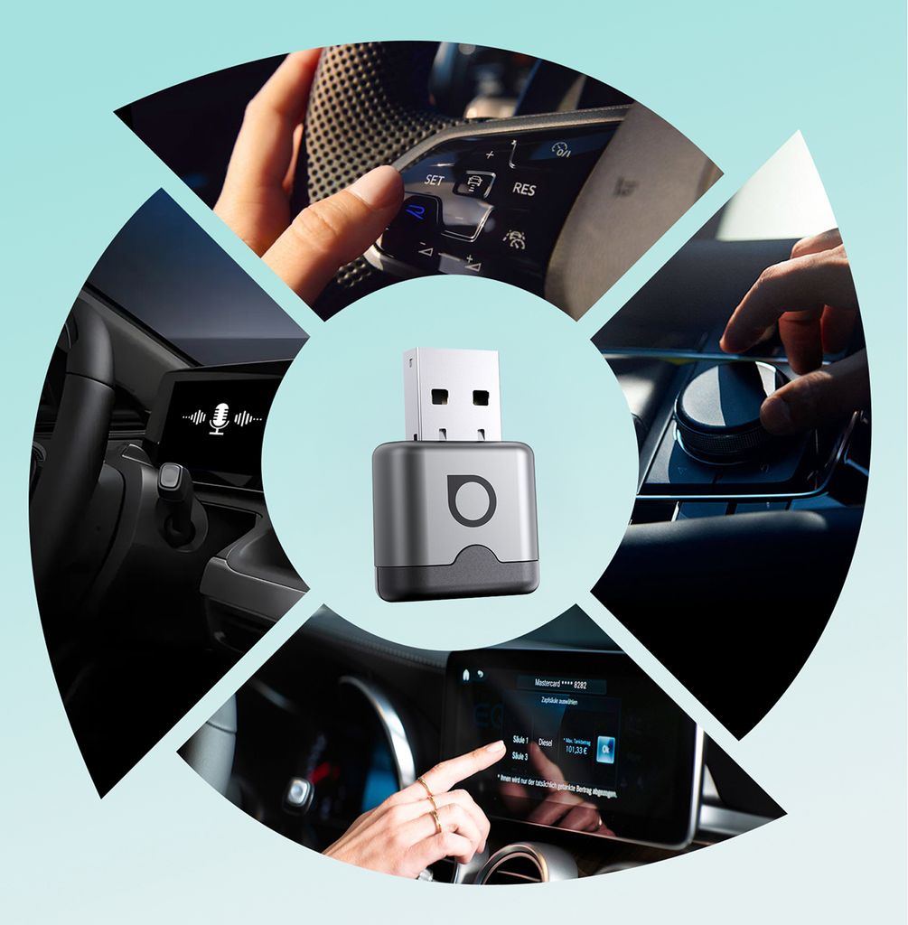 Ottocast Mini Aura 2026 trådlös CarPlay / Android Auto adapter - Silver