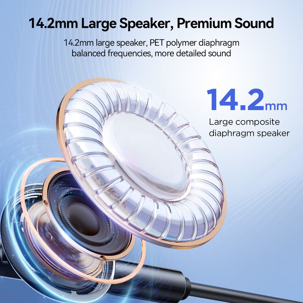 SiGN USB-C -langalliset nappikuulokkeet - musta