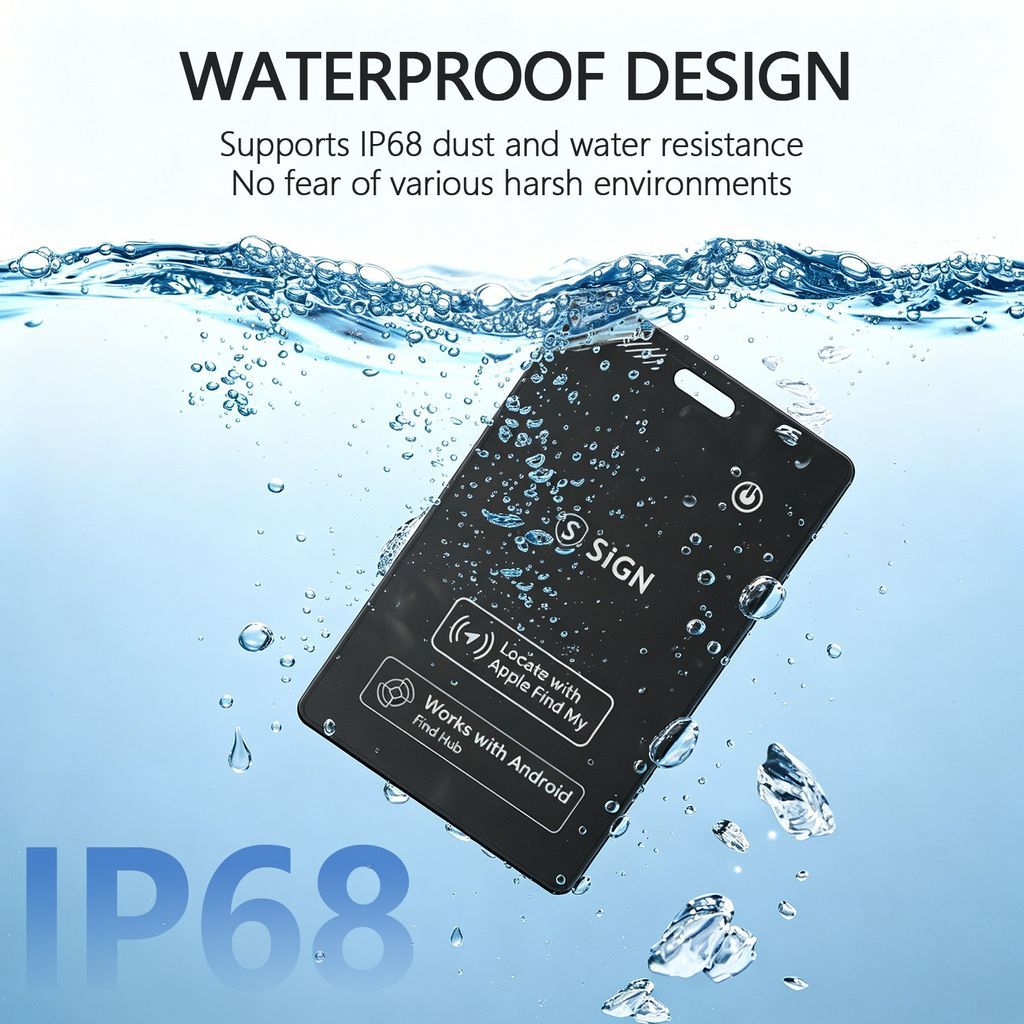 SiGN Ultra Slim posisjonsfinner Bluetooth-sporing for lommebok-smartkort – svart (3-pakning)