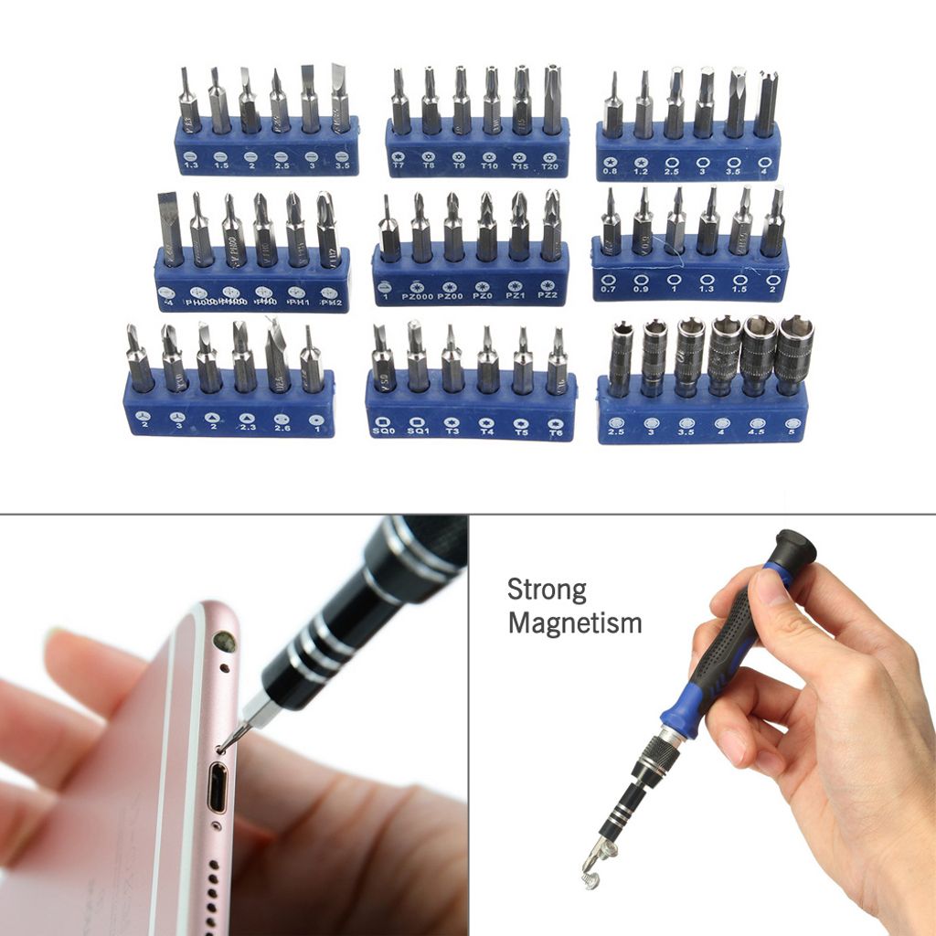 SiGN 58-in-1 Universal Verktyg och Reparationssats till Mobil, Surfplatta & Laptop