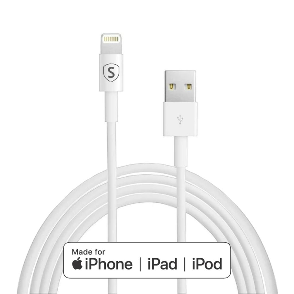 SiGN USB-A / Lightning -kaapeli, 2.4A, 12W, 2m - Valkoinen