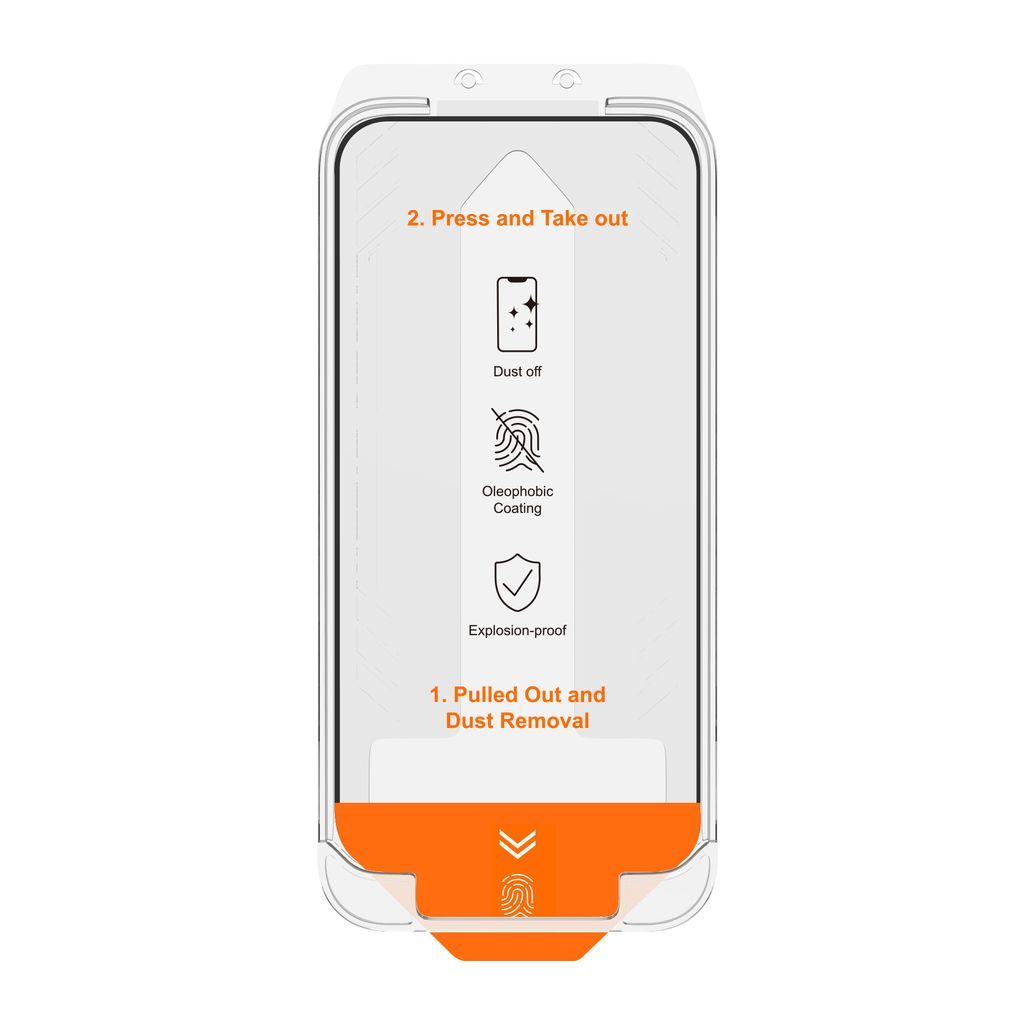 SiGN Skærmbeskytter iPhone 15 Pro – EZ Apply med støvfri applikator, 2-Pak