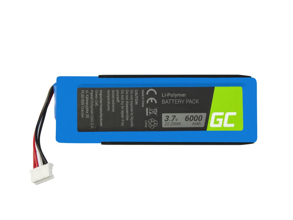 Green Cell-batteri GSP1029102 MLP912995-2P for JBL Charge 2/2 Plus/2+ 6000 mAh