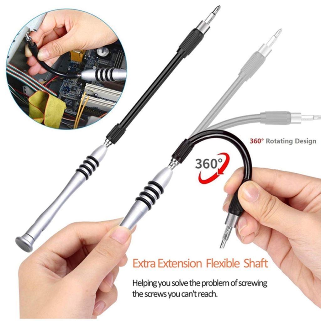 115-i-1 reparasjonsverktøysett med metallhåndtak