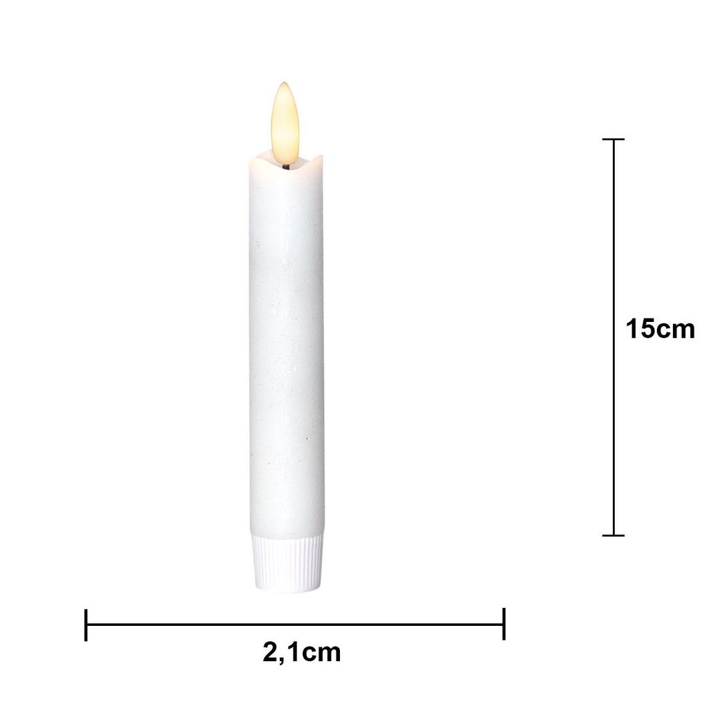 LED ANTILIGHT FLAME / 2-pack / 15 cm / Battery / timer