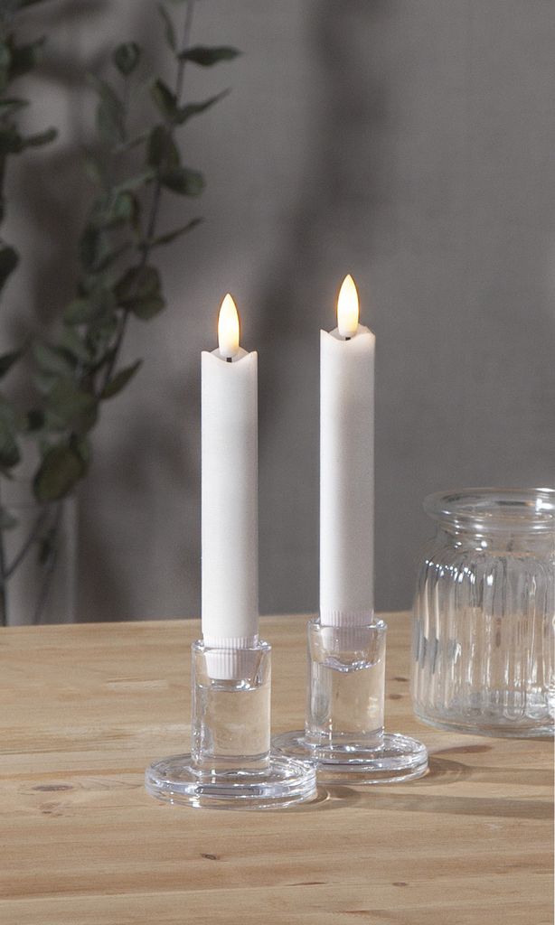 LED ANTILIGHT FLAME / 2-pack / 15 cm / Battery / timer