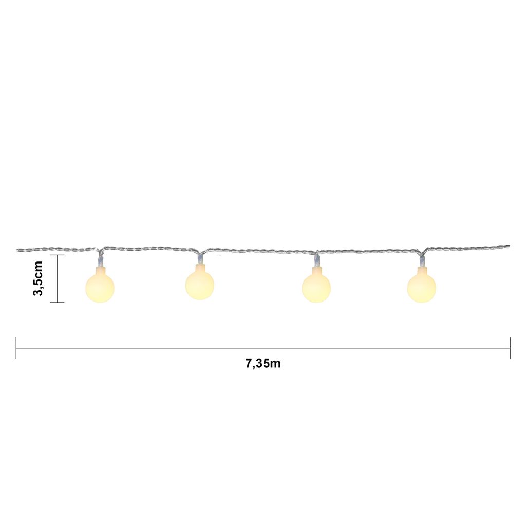 LED ljusslinga BERRY / 50 LED / 7.35 M / utomhusbruk / IP44