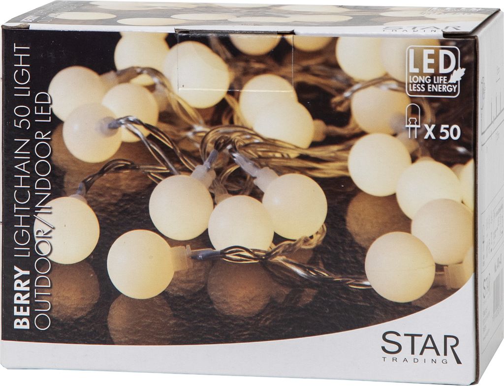 LED ljusslinga BERRY / 50 LED / 7.35 M / utomhusbruk / IP44