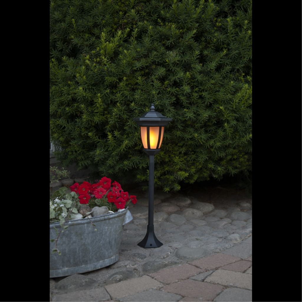 SOLCELLEFAKLEFLAMME / 63 cm / Sensor / Udendørs brug / IP44
