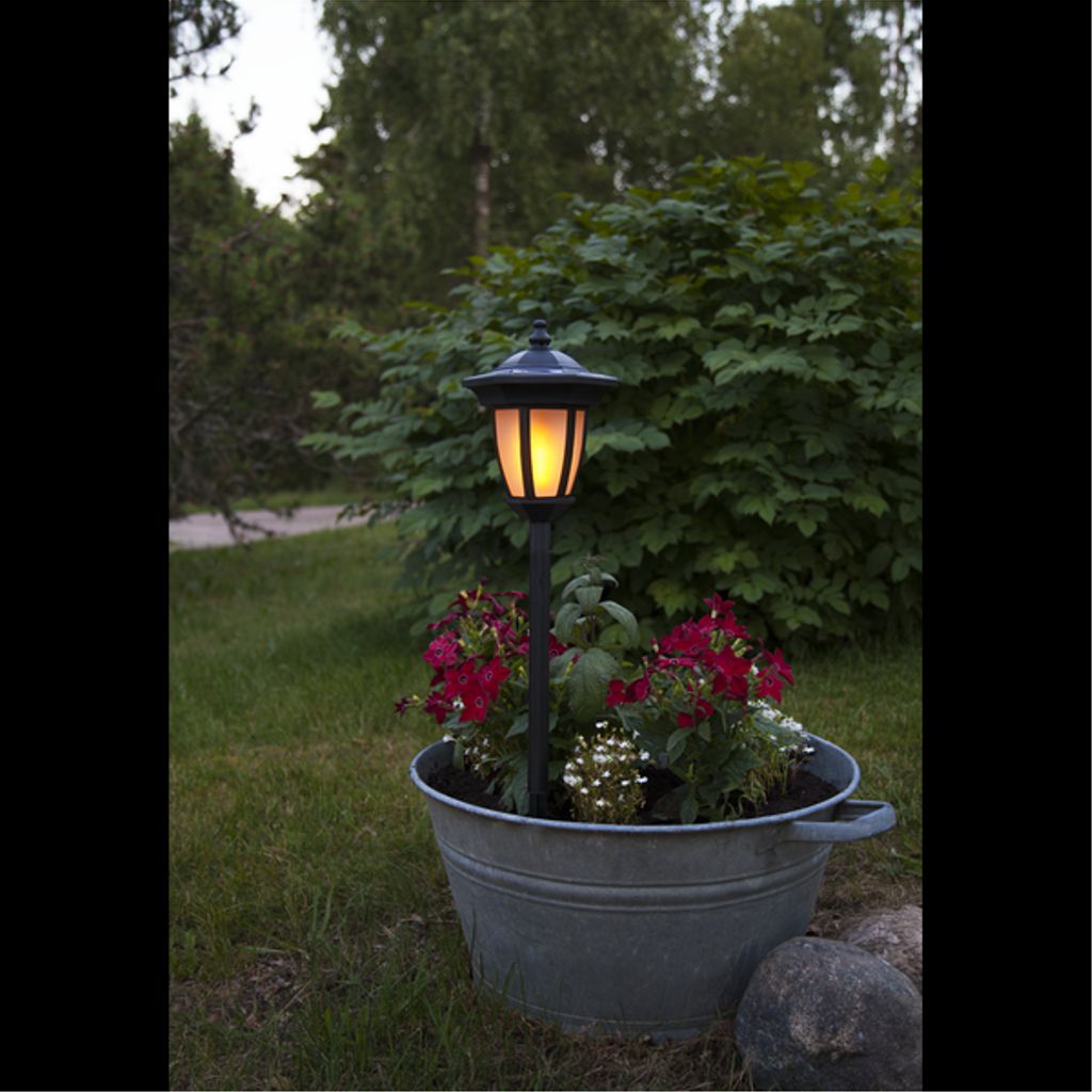 SOLCELLEFAKLEFLAMME / 63 cm / Sensor / Udendørs brug / IP44