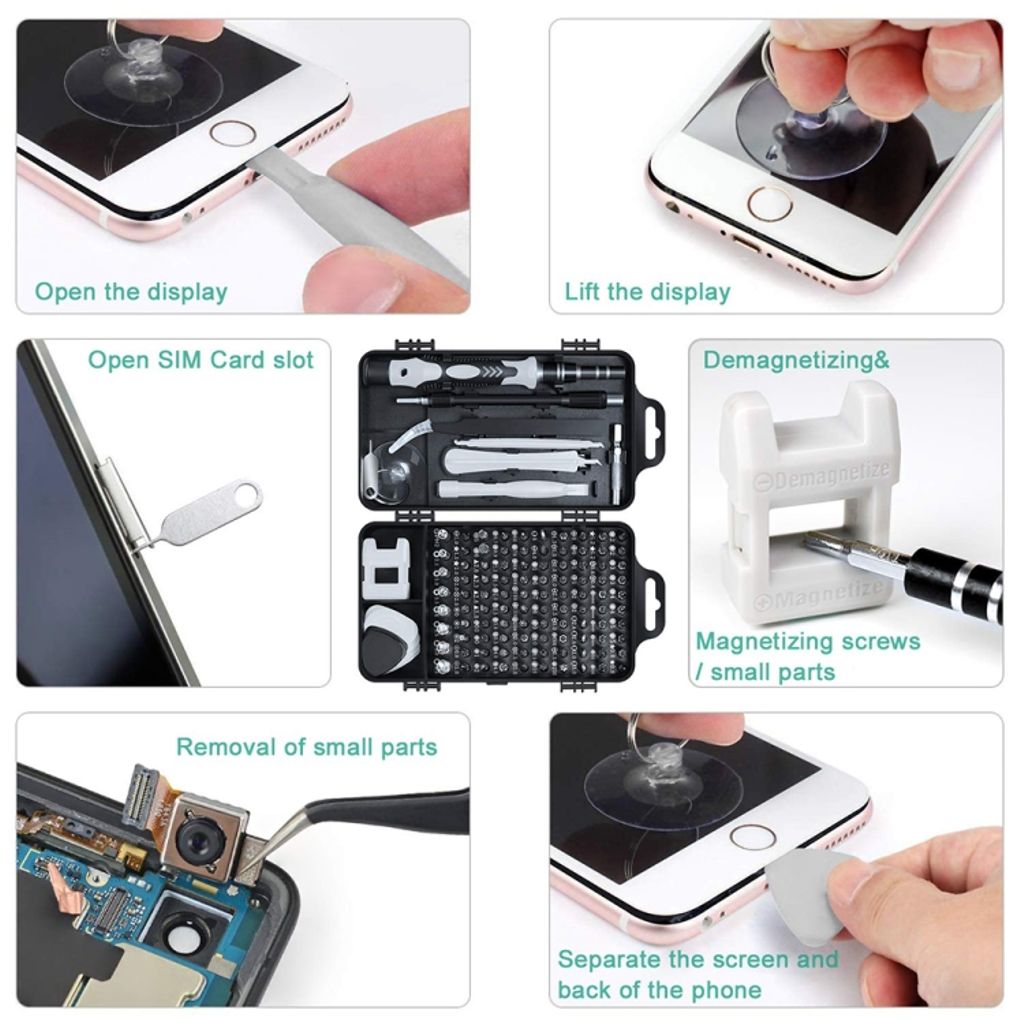 115-i-1 presisjonsskrutrekkersett - gul