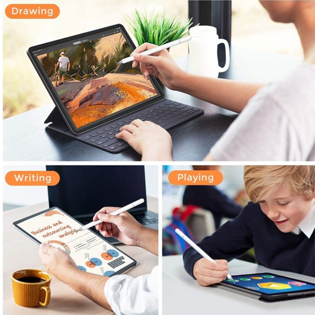 AT-29 Højpræcisionskapacitiv Styluspen med Magnetisk Hætte – Hvid