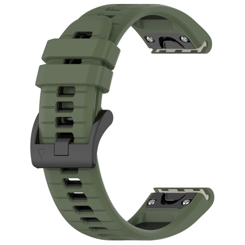 Cinturino Di Ricambio In Silicone Per Garmin Instinct - Verde Militare, Morbido, Con Fibbia In Metallo