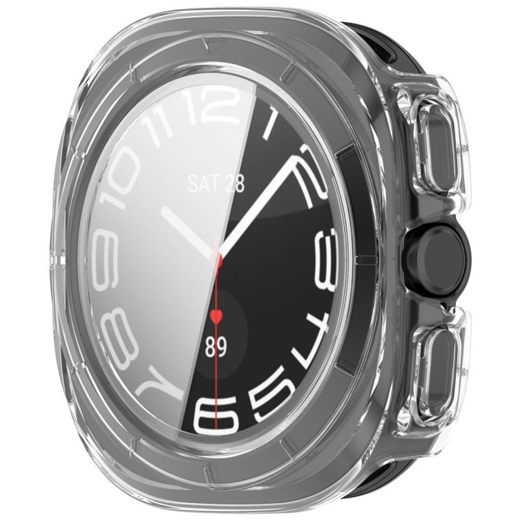 Samsung Galaxy Watch Ultra 47mm/Ultra 2025 deksel med skjermbeskytter – gjennomsiktig