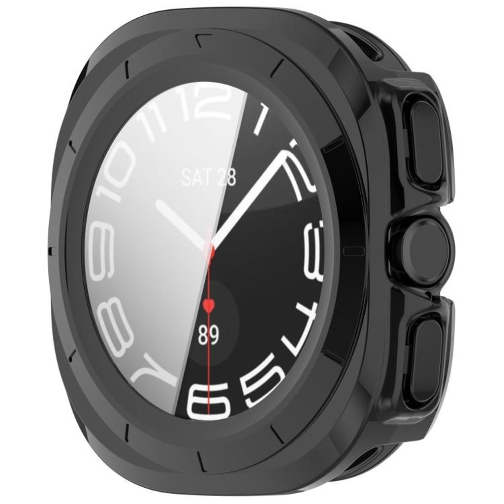 Samsung Galaxy Watch Ultra 47mm/Ultra 2025 Deksel med Skjermbeskytter - Svart