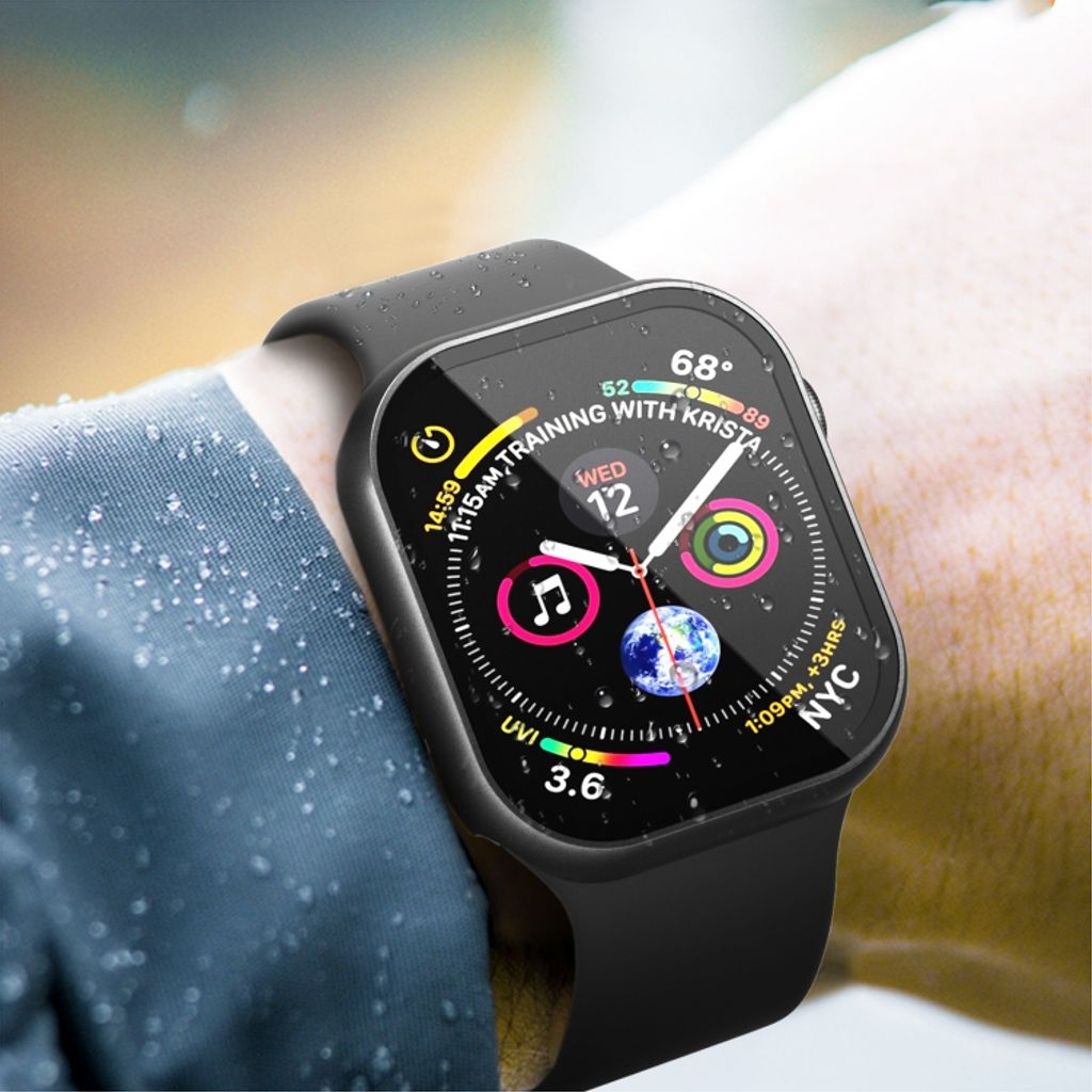 Apple Watch Series 11/10 46mm Deksel med Skjermbeskytter – Svart