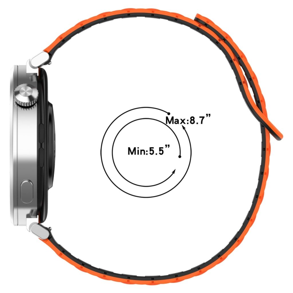 Samsung Galaxy Watch 7 40/44mm Silikon Klokkereim – Svart