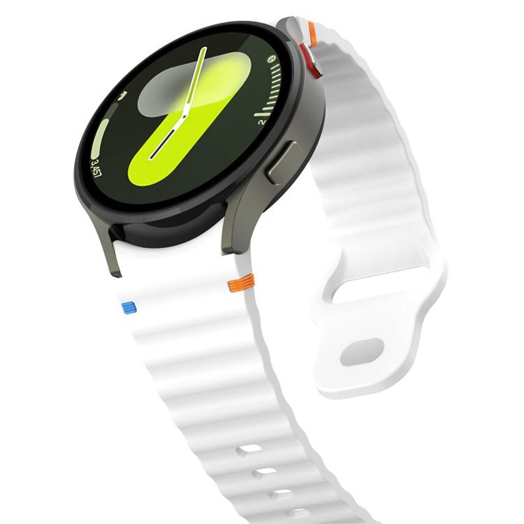 Samsung Galaxy Watch 7 40mm/44mm Silikon Klokkereim - Hvit