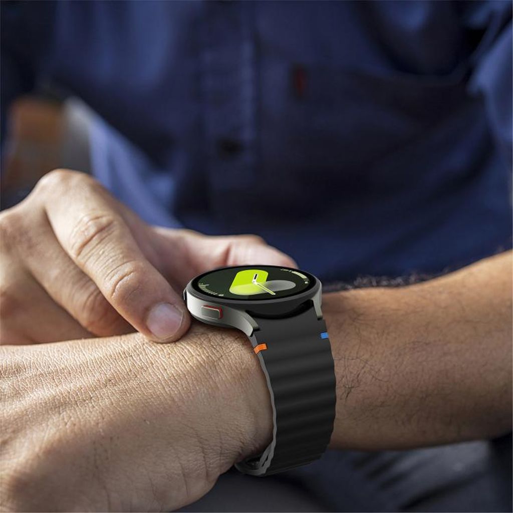 Samsung Galaxy Watch 7 40mm/44mm Silikon Klokkereim - Svart