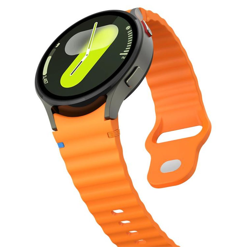 Samsung Galaxy Watch 7 40mm/44mm Klokkereim i silikon - Oransje